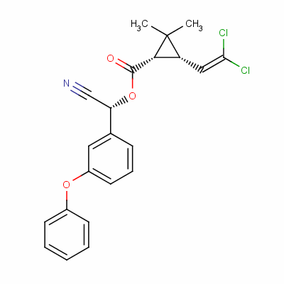 [(R)-cyano-[3-(phenoxy)phenyl]methyl] (1s,3s)-3-(2,2-dichloroethenyl)-2,2-dimethylcyclopropane-1-carboxylate Structure,83860-31-5Structure