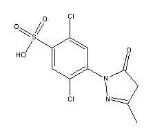 Dichlorosulfophenyl-3-methylpyrazolone Structure,84-57-1Structure