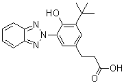 3-[3-(Benzotriazol-2-yl)-5-tert-butyl-4-hydroxyphenyl]propanoic acid Structure,84268-36-0Structure