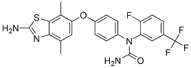 (9CI)-n-[4-[(2-氨基-4,7-二甲基-6-苯并噻唑)氧基]苯基]-n-[2-氟-5-(三氟甲基)苯基]-脲結(jié)構(gòu)式_847054-42-6結(jié)構(gòu)式