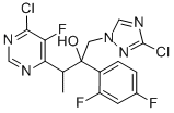 6-氯-α-[(3-氯-1H-1,2,4-噻唑-1-基)甲基]-α-(2,4-二氟苯基)-5-氟-β-甲基-4-嘧啶甲醇結(jié)構(gòu)式_848469-31-8結(jié)構(gòu)式