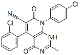 (9CI)-5-(2-氯苯基)-8-(4-氯苯基)-1,4,7,8-四氫-2-甲基-4,7-二氧代吡啶并[2,3-d]嘧啶-6-甲腈結(jié)構(gòu)式_848944-82-1結(jié)構(gòu)式