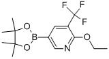 2-乙氧基-5-(4,4,5,5-四甲基-1,3,2-二噁硼烷-2-基)-3-(三氟甲基)-吡啶結(jié)構(gòu)式_849934-84-5結(jié)構(gòu)式