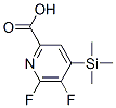 2-Pyridinecarboxylic acid, 5,6-difluoro-4-(trimethylsilyl)- Structure,851386-37-3Structure