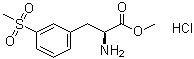 (S)-2-氨基-3-甲砜基-苯丙酸甲酯鹽酸鹽 Structure,851785-21-2Structure