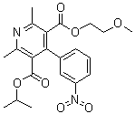 Nimodipine related compound a (50 mg) (2-methoxyethyl  1-methylethyl 2,6-dimethyl-4-(3-nitrophenyl)pyridine-3,5-dicarboxylate) Structure,85677-93-6Structure