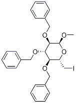 (2S,3s,4s,5r,6s)-3,4,5-tris(benzyloxy)-2-(iodomethyl)-6-methoxytetrahydro-2h-pyran Structure,85716-43-4Structure