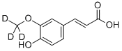 Trans-4-hydroxy-3-methoxy-d3-cinnamic acid Structure,860605-59-0Structure