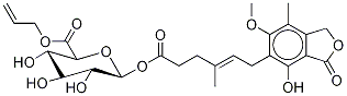 Mycophenolic acid acyl-beta-d-glucuronide allyl ester Structure,860615-39-0Structure