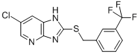 1H-imidazo[4,5-b]pyridine,6-chloro-2-[[[3-(trifluoromethyl)phenyl]methyl]thio]- Structure,861639-21-6Structure