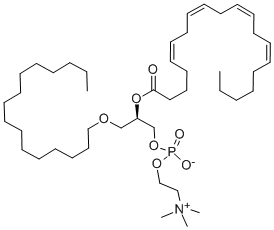 1-O-Palmityl-2-arachidonoyl-sn-glycero-3-phosphocholine Structure,86288-11-1Structure