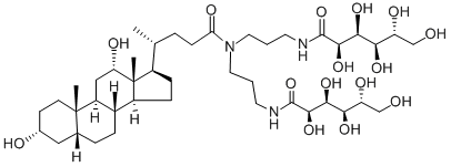 N,N-Bis[3-(D-gluconoylamino)propyl]-3,12-dihydroxycholan-24-amide Structure,86303-23-3Structure