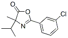 5(4H)-oxazolone,2-(3-chlorophenyl)-4-methyl-4-(1-methylethyl)- Structure,864376-56-7Structure