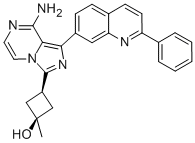 Cis-3-[8-amino-1-(2-phenyl-7-quinolinyl)imidazo[1,5-a]pyrazin-3-yl]-1-methylcyclobutanol Structure,867160-71-2Structure