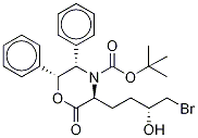 (3S,5S,6R)-3-[(3R)-4-溴-3-羥基丁基]-2-氧代-5,6-二苯基-4-嗎啉羧酸叔丁酯結(jié)構(gòu)式_869111-53-5結(jié)構(gòu)式