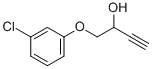 1-(3-Chlorophenoxy)-3-butyn-2-ol Structure,86912-84-7Structure