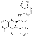 5-Fluoro-3-phenyl-2-[(1s)-1-(9h-purin-6-ylamino)propyl]-4(3h)-quinazolinone Structure,870281-82-6Structure