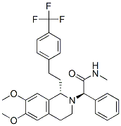 (R)-2-((S)-6,7-dimethoxy-1-(4-(trifluoromethyl)phenethyl)-3,4-dihydroisoquinolin-2(1H)-yl)-N-methyl-2-phenylacetamide Structure,871224-63-4Structure