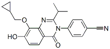 Benzonitrile,4-[8-(cyclopropylmethoxy)-7-hydroxy-2-(1-methylethyl)-4-oxo-3(4h)-quinazolinyl ]- Structure,871814-26-5Structure