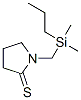 2-Pyrrolidinethione,1-[(dimethylpropylsilyl)methyl]- Structure,872415-86-6Structure