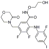 3,4-Difluoro-2-(2-fluoro-4-iodophenylamino)-n-(2-hydroxyethoxy)-5-((3-oxomorpholino)methyl)benzamide Structure,874101-00-5Structure