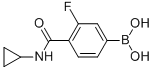 4-(Cyclopropylcarbamoyl)-3-fluorophenylboronic acid Structure,874289-20-0Structure