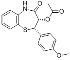 (2S-順式)-3-(乙?；趸?-2,3-二氫-2-(4-甲氧基苯基)-1,5-苯并噻嗪革-4(5h)-酮結(jié)構(gòu)式_87447-47-0結(jié)構(gòu)式