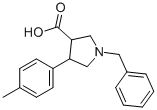 1-Benzyl -4-(4-methyl-phenyl)-pyrrolidine-3-carboxylic acid Structure,874990-45-1Structure