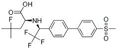 (S)-4-氟-4-甲基-2-((S)-2,2,2-三氟-1-(4-(甲基磺?；?聯(lián)苯-4-基)乙基氨基)戊酸結(jié)構(gòu)式_875272-89-2結(jié)構(gòu)式