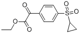 Ethyl (4-cyclopropylsulfonylphenyl)oxoacetate Structure,876063-40-0Structure