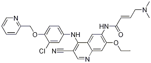 N-[4-[[3-氯-4-(2-吡啶甲氧基)苯基]氨基]-3-氰基-7-乙氧基-6-喹啉]-4-(二甲基氨基)-2-丁酰胺結構式_876310-02-0結構式