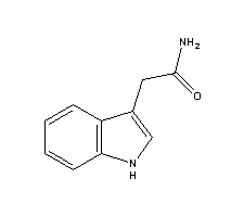 3-吲哚乙酰胺結(jié)構(gòu)式_879-37-8結(jié)構(gòu)式