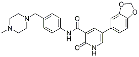 5-(1,3-苯并二氧代l-5-基)-1,2-二氫-N-[4-[(4-甲基-1-哌嗪)甲基]苯基]-2-氧代-3-吡啶羧酰胺結(jié)構(gòu)式_879490-53-6結(jié)構(gòu)式