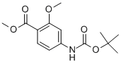 Tert-butyl 4-(methoxycarbonyl)-3-methoxyphenylcarbamate Structure,883555-08-6Structure