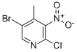 5-Bromo-2-chloro-4-methyl-3-nitropyridine Structure,884495-15-2Structure