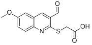 [(3-Formyl-6-methoxyquinolin-2-yl)thio]acetic acid Structure,884497-65-8Structure