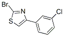 2-Bromo-4-(3-chlorophenyl)thiazole Structure,886367-79-9Structure