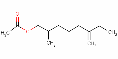 2-Methyl-6-methylene-2-octyl acetate Structure,88969-41-9Structure