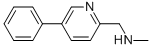 N-methyl(5-phenylpyrid-2-yl)methylamine Structure,892502-02-2Structure