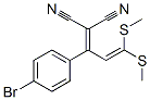 2-(4-Bromophenyl)-4,4-bis(methylthio)-1,3-butadien-1,1-dicarbonitrile Structure,89482-72-4Structure