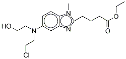 5-[(2-Chloroethyl)(2-hydroxyethyl)amino]-1-methyl-1h-benzimidazole-2-butanoic acid ethyl ester Structure,898224-95-8Structure