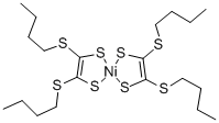 Tetrakis(butylthio)bis(1,2-ethenedithiolato)nickel(II) Complex Structure,90157-73-6Structure