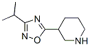 Piperidine,3-[3-(1-methylethyl)-1,2,4-oxadiazol-5-yl]- Structure,902837-19-8Structure