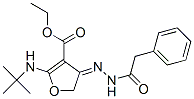 (9ci)-2-[(1,1-二甲基乙基)氨基]-4,5-二氫-4-[(苯基乙酰基)亞肼基]-3-呋喃羧酸乙酯結構式_907956-45-0結構式