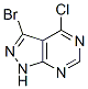 1H-Pyrazolo[3,4-d]pyrimidine, 3-bromo-4-chloro- Structure,90914-41-3Structure