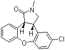 5-Chloro-2,3,3a,12b-tetrahydro-2-methyl-1h-dibenz [2,3:6,7]oxepino[4,5-c]pyrrol-1-one (cis-trans mixture) Structure,912356-09-3Structure