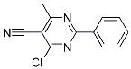 4-Chloro-6-methyl-2-phenyl-5-pyrimidinecarbonitrile Structure,914074-37-6Structure