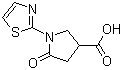 3-Pyrrolidinecarboxylic acid, 5-oxo-1-(2-thiazolyl)- Structure,914637-54-0Structure