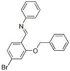 (E)-n-(2-benzyloxy)-4-bromobenzylidene aniline Structure,914777-35-8Structure