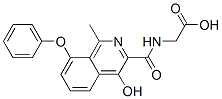 Glycine, n-[(4-hydroxy-1-methyl-8-phenoxy-3-isoquinolinyl)carbonyl]- Structure,916171-77-2Structure